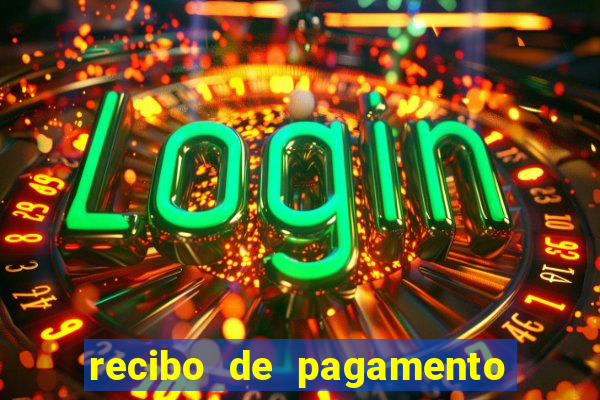 recibo de pagamento simples word